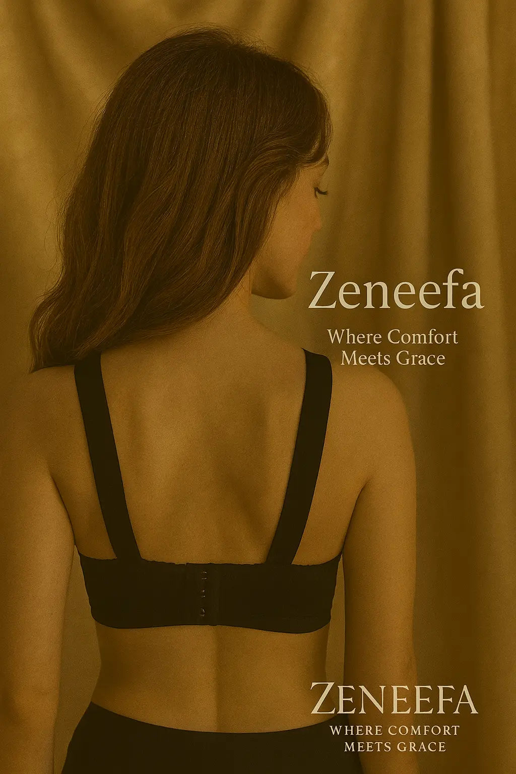 Plain Wide Strap Bra – Zeneefa