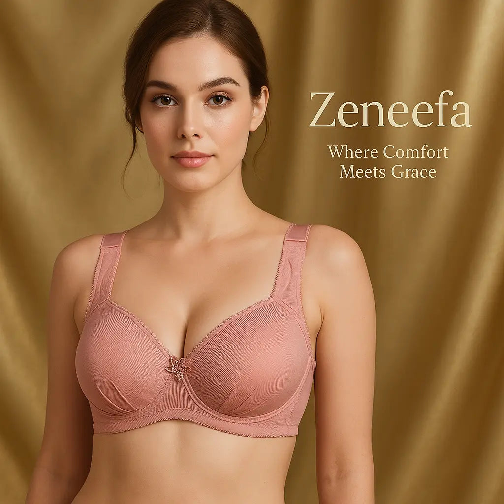 Plain Wide Strap Bra – Zeneefa