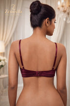 Zeneefa Velvet Push-Up Bra | C Cup | Luxury Comfort