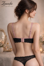 Zeneefa Net Half-Cup Underwire Bra for Women | B-Cup Support, Elegant Fit  – Where Comfort Meets Grace