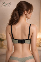 Zeneefa Net Half-Cup Underwire Bra for Women | B-Cup Support, Elegant Fit  – Where Comfort Meets Grace
