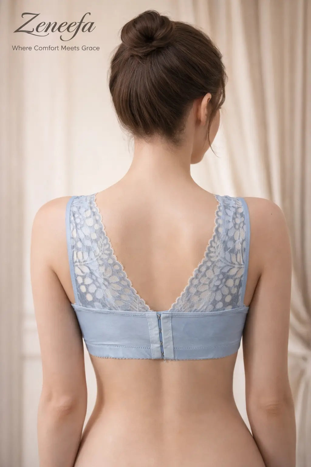 Zeneefa Net Half-Cup Non-Wired Bra for Women | B-Cup Comfort Fit – Where Comfort Meets Grace