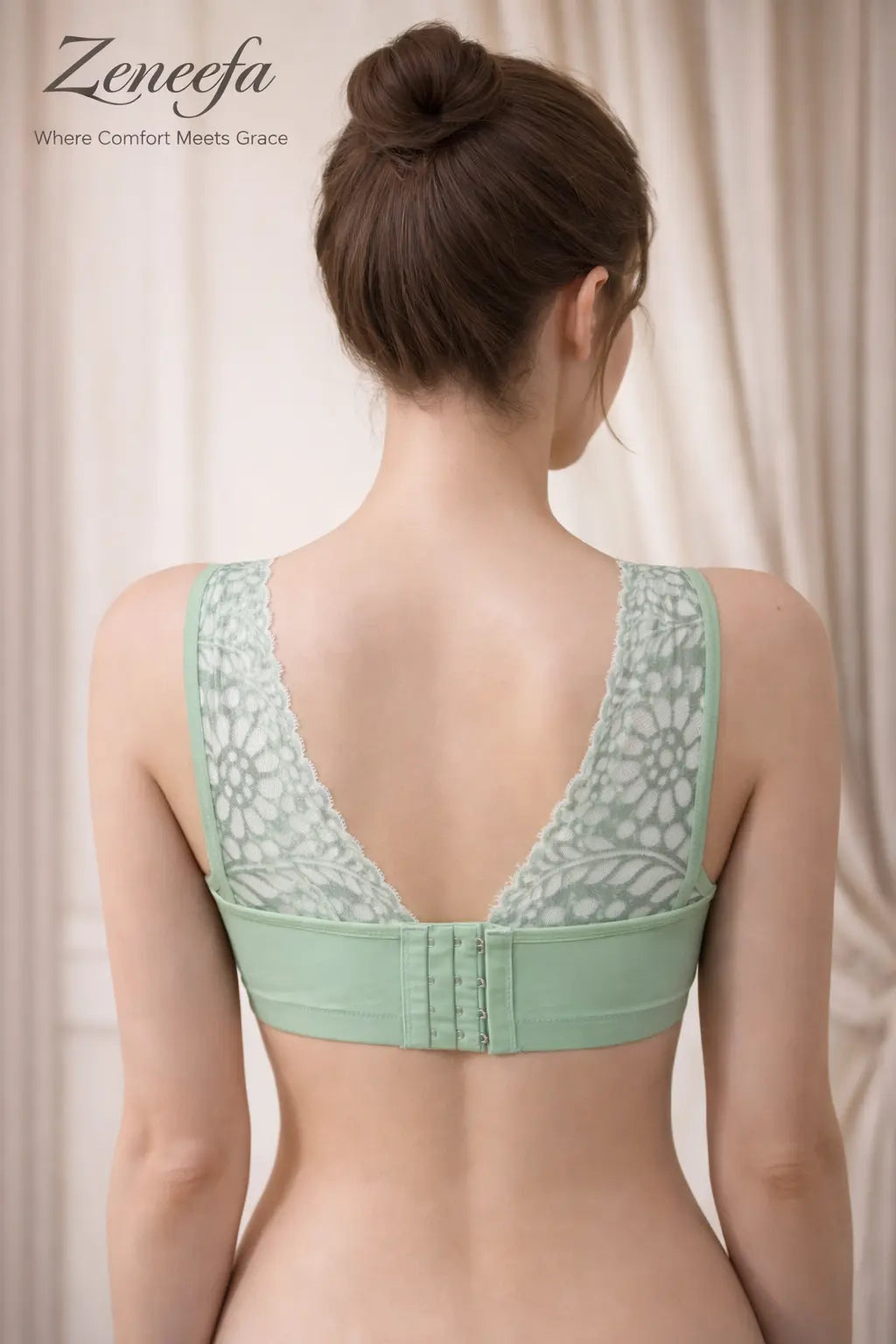 Zeneefa Net Half-Cup Non-Wired Bra for Women | B-Cup Comfort Fit – Where Comfort Meets Grace