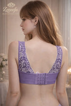 Zeneefa Net Half-Cup Non-Wired Bra for Women | B-Cup Comfort Fit – Where Comfort Meets Grace