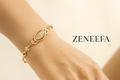 Zeneefa Elegant Gold Marquise Crystal Bracelet – Premium Women’s Luxury Jewelry