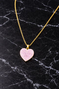 Zeneefa Heart-Shaped Crystal Pendant Necklace for Women | Elegant Gift Jewelry