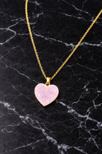 Zeneefa Heart-Shaped Crystal Pendant Necklace for Women | Elegant Gift Jewelry