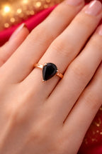 Zeneefa Ruby Red Teardrop Crystal Necklace Set for Women | Elegant Gold-Tone Jewelry