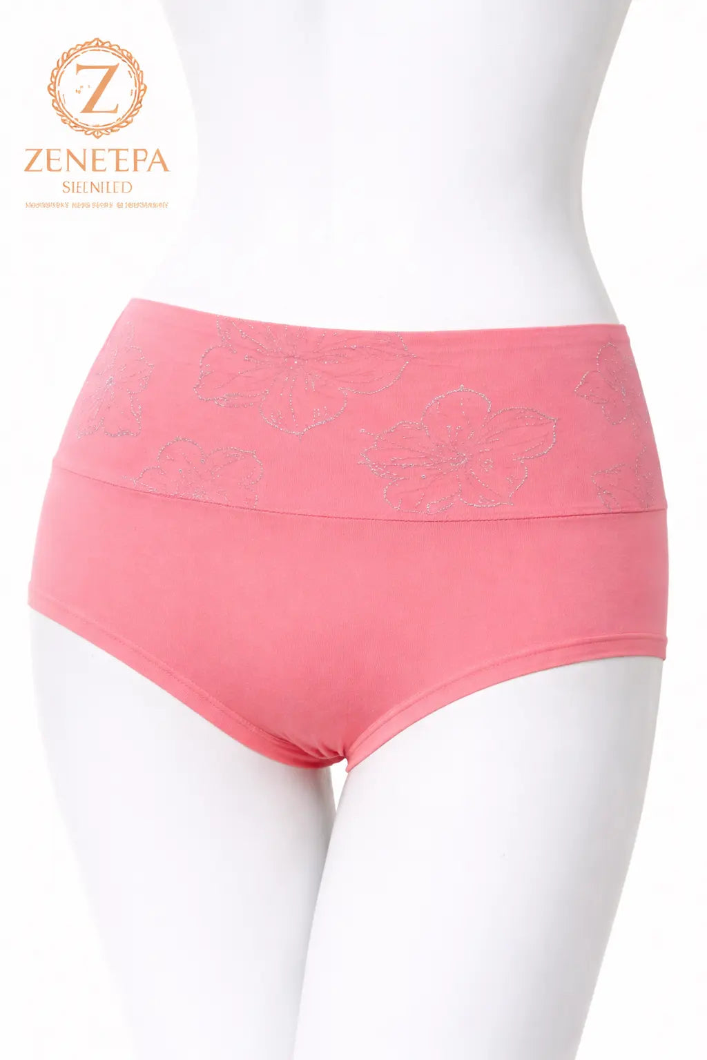 Zeneefa Floral Printed Cotton Panty – Soft Mid-Waist Comfortable Everyday Inner-wear for Women