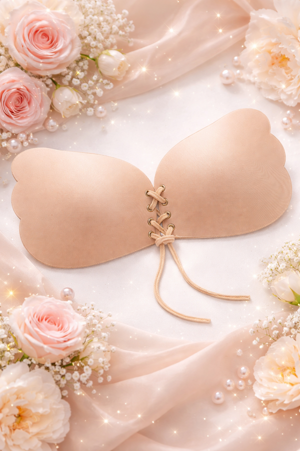 Zeneefa Strapless Silicone Bra – Invisible Lift & Seamless Support (Skin)