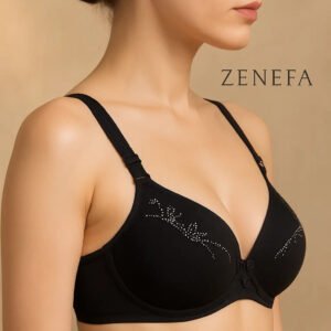 Zeneefa Elegant Sparkle Contour Bra – Daily Comfort & Natural Lift