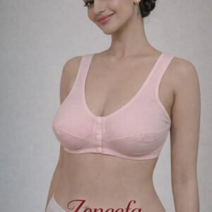 Zeneefa Front Open Cotton Bra – Easy Wear Comfort | B Cup