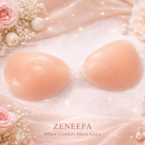 Zeneefa Strapless Adhesive Bra – Invisible Support & Seamless Fit (Skin)